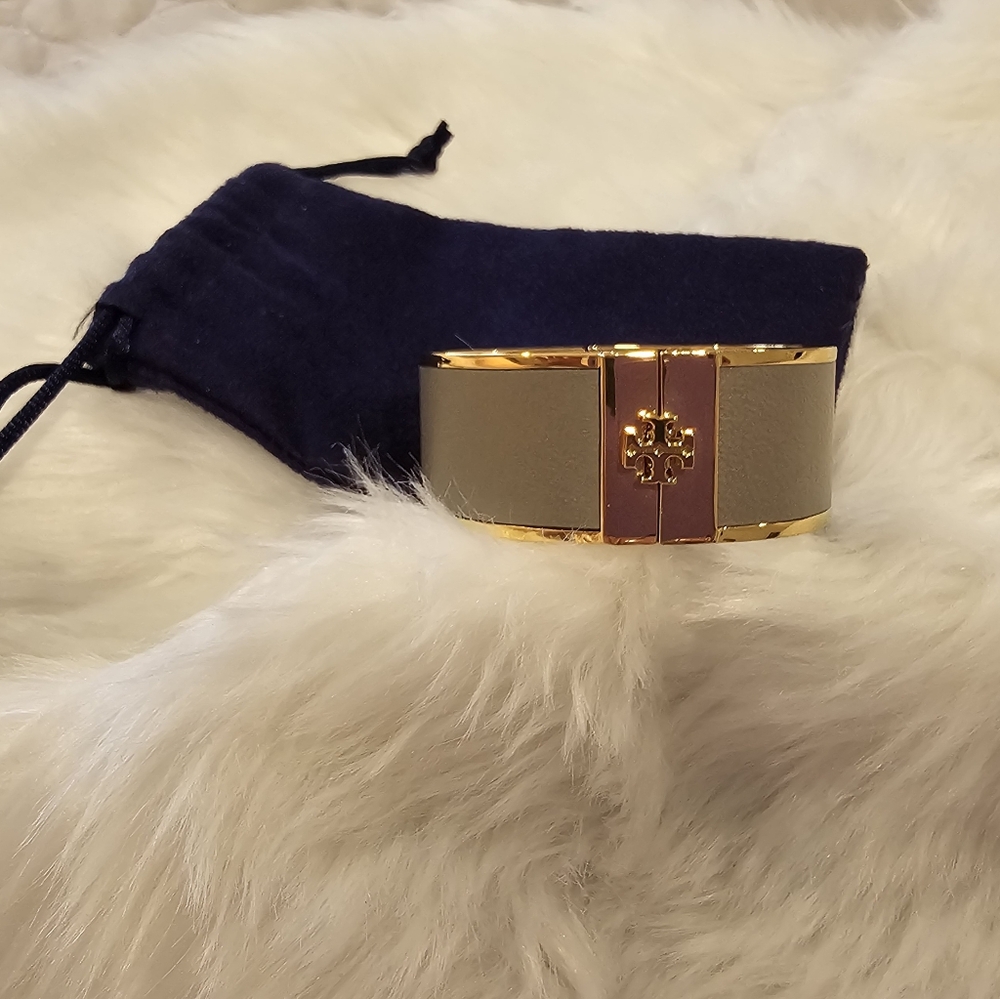 Tory Burch Gold and Gray Bracelet